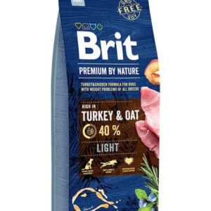 Karma dla psa BRIT premium by nature light 15kg