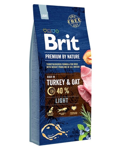 Karma dla psa BRIT premium by nature light 15kg