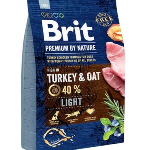 Karma dla psa BRIT premium by nature light 3kg