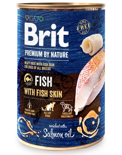 Karma dla psa BRIT premium by nature ryba 400g
