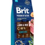 Karma dla psa BRIT premium by nature sensitive jagnięcina 15kg