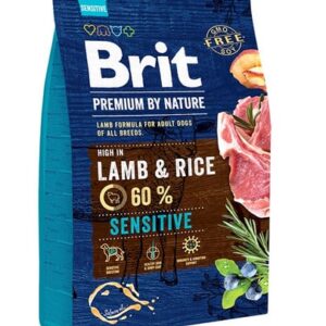 Karma dla psa BRIT premium by nature sensitive jagnięcina 3kg