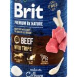 Karma dla psa BRIT premium by nature wołowina flaki 400g