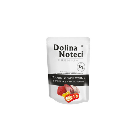 Karma dla psa DOLINA NOTECI danie wołowina papryka makaron 300g Karma dla psa DOLINA NOTECI danie wołowina papryka makaron 300g