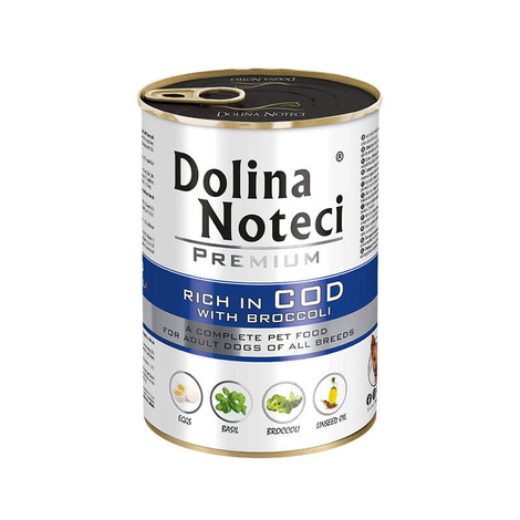 Karma dla psa DOLINA NOTECI dorsz brokuł 400g Karma dla psa DOLINA NOTECI dorsz brokuł 400g