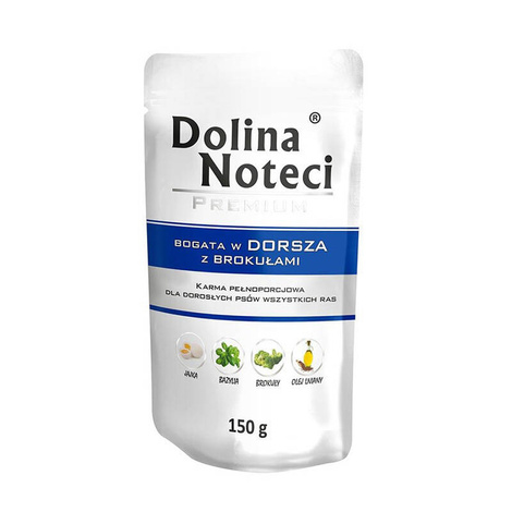 Karma dla psa DOLINA NOTECI dorsz brokuły 150g Karma dla psa DOLINA NOTECI dorsz brokuły 150g