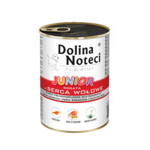 Karma dla psa DOLINA NOTECI junior serca wołowe 400g