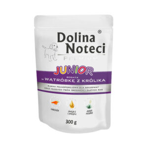 Karma dla psa DOLINA NOTECI junior wątróbka królika 300g