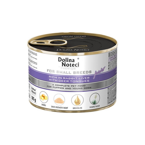 Karma dla psa DOLINA NOTECI junior watróbka królika ozory jelenia 185g Karma dla psa DOLINA NOTECI junior watróbka królika ozory jelenia 185g