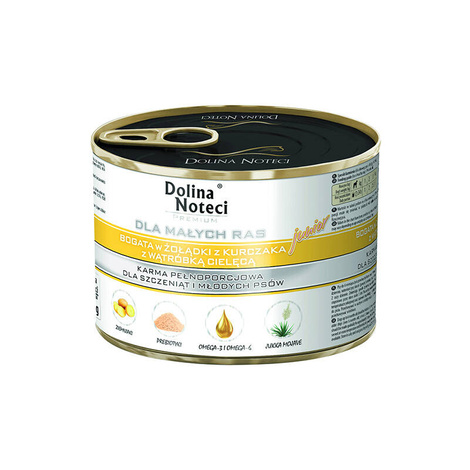 Karma dla psa DOLINA NOTECI junior żołądki kurczaka wątróbka cielęca 185g Karma dla psa DOLINA NOTECI junior żołądki kurczaka wątróbka cielęca 185g