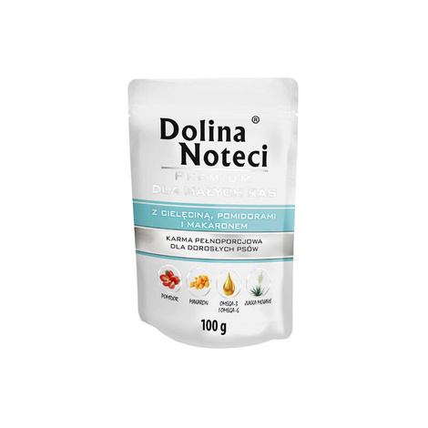 Karma dla psa DOLINA NOTECI mini cielęcina pomidor 100g