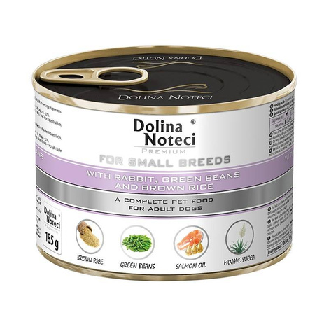 Karma dla psa DOLINA NOTECI mini królik fasola 185g Karma dla psa DOLINA NOTECI mini królik fasola 185g