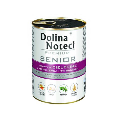 Karma dla psa DOLINA NOTECI senior cielęcina marchew tymianek 400g Karma dla psa DOLINA NOTECI senior cielęcina marchew tymianek 400g