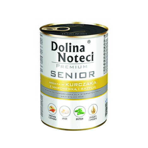 Karma dla psa DOLINA NOTECI senior kurczak marchew bazylia 400g Karma dla psa DOLINA NOTECI senior kurczak marchew bazylia 400g