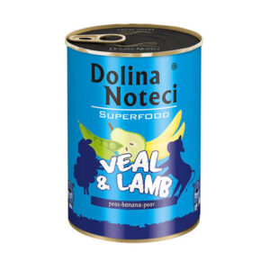 Karma dla psa DOLINA NOTECI superfood cielęcina jagnięcina 400g