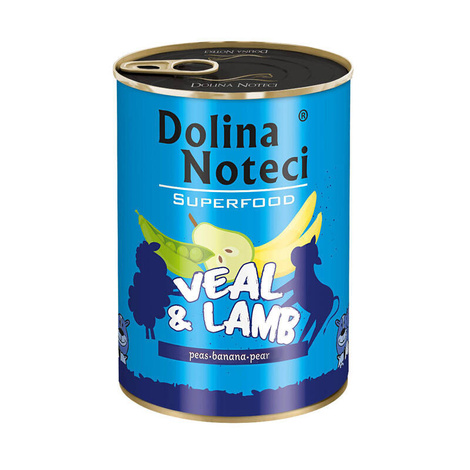 Karma dla psa DOLINA NOTECI superfood cielęcina jagnięcina 400g Karma dla psa DOLINA NOTECI superfood cielęcina jagnięcina 400g