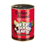 Karma dla psa DOLINA NOTECI superfood wołowina serca gęsi 400g