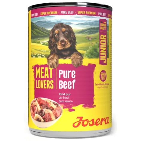 Karma dla psa JOSERA Meat lovers pure junior wołowina 400g