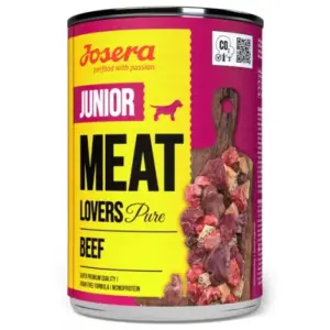 Karma dla psa JOSERA Meat lovers pure junior wołowina 400g