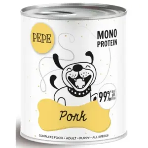 Karma dla psa PEPE wieprzowina 800g