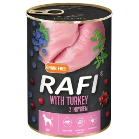 Karma dla psa RAFI indyk borówka żurawina 400g