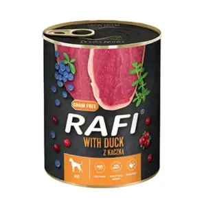 Karma dla psa RAFI kaczka borówka żurawina 800g