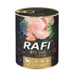 Karma dla psa RAFI przepiórka borówka żurawina 800g