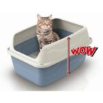 Kuweta YARRO z wysoką ramką colosseo szara 40x56x30cm