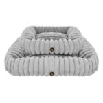 Luksusowe legowisko PETSTORIES cloud square szare S 50cm