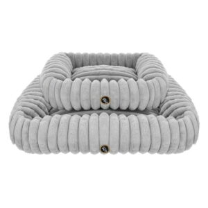Luksusowe legowisko PETSTORIES cloud square szare S 50cm