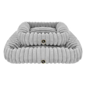 Luksusowe legowisko PETSTORIES cloud square szare S 50cm