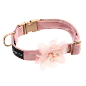 Obroża PETSTORIES flowers róż S M L XL XXL