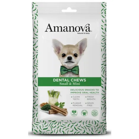 Przysmaki dla psa AMANOVA Dental Chews Small Mini 110g Przysmaki dla psa AMANOVA Dental Chews Small Mini 110g