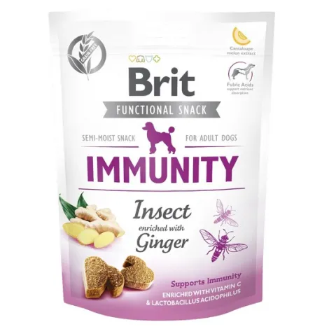 Przysmaki dla psa BRIT CARE immunity owady imbir 150g