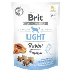 Przysmaki dla psa BRIT CARE light królik papaja 150g