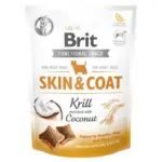 Przysmaki dla psa BRIT CARE skin coat kryl kokos 150g