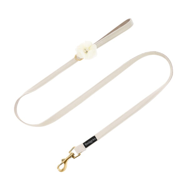 Smycz-PETSTORIES-amore-Ivory-biala-M-L Smycz-PETSTORIES-amore-Ivory-biala-M-L