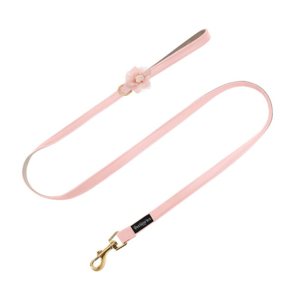 Smycz PETSTORIES flower róż M L Smycz PETSTORIES flower róż M 150cm