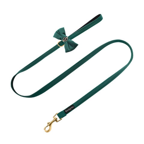 Smycz PETSTORIES velvet bow różne kolory M L 150-200cm 4 Smycz PETSTORIES velvet bow różne kolory M L 150-200cm