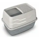 Toaleta dla kota YARRO z wyjściem od góry szara 56cm