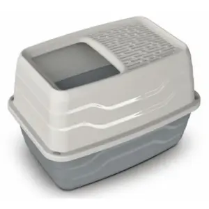 Toaleta dla kota YARRO z wyjściem od góry szara 56cm