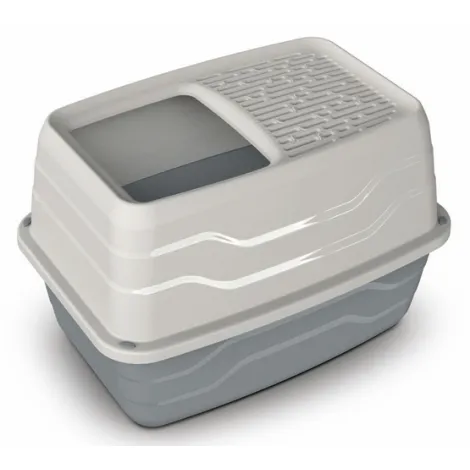 Toaleta dla kota YARRO z wyjściem od góry szara 56cm