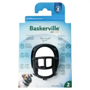 Kaganiec dla psa BASKERVILLE Ultra-2 czarny 26cm