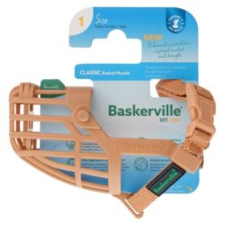 Kaganiec dla psa BASKERVILLE classic 1 beżowy 16cm