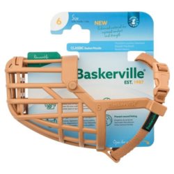 Kaganiec dla psa BASKERVILLE classic 6 beżowy 26cm