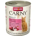Karma dla kota ANIMONDA carny wół indyk krewetki 800g