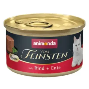 Karma dla kota ANIMONDA feinsten wół kaczka mus 85g