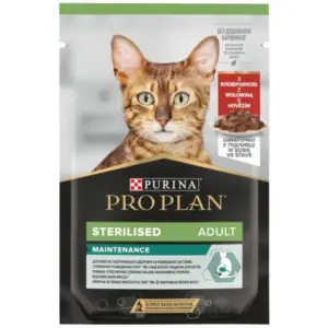Karma dla kota PURINA Pro Plan sterilised wołowina 85g