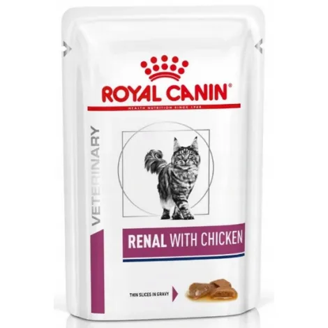 Karma dla kota ROYAL CANIN veterinary diet feline renal kurczak sasz 85g Karma dla kota ROYAL CANIN veterinary diet feline renal kurczak sasz 85g