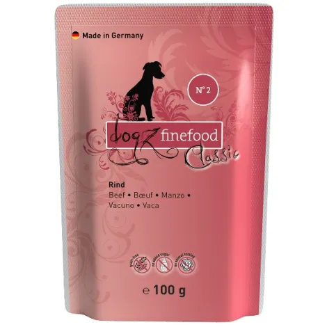 Karma dla psa DOGZ FINEFOOD Classic N.02 Wołowina 100g Karma dla psa DOGZ FINEFOOD Classic N.02 Wołowina 100g